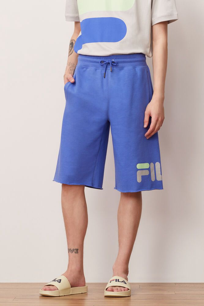 Fila Shorts George Mens Blue - India XZE-473895